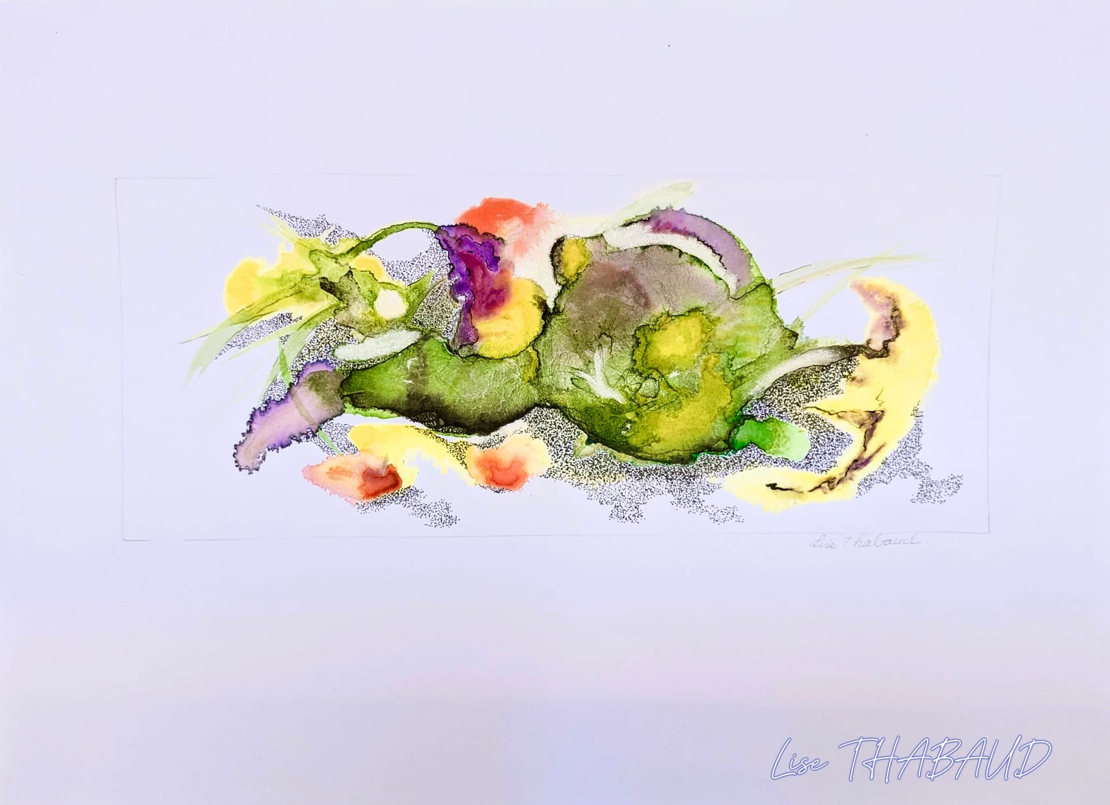 Les lutins-Endormie, les lutins s'invitent-21x29 cm-2025 2.JPG — Lise Thabaud