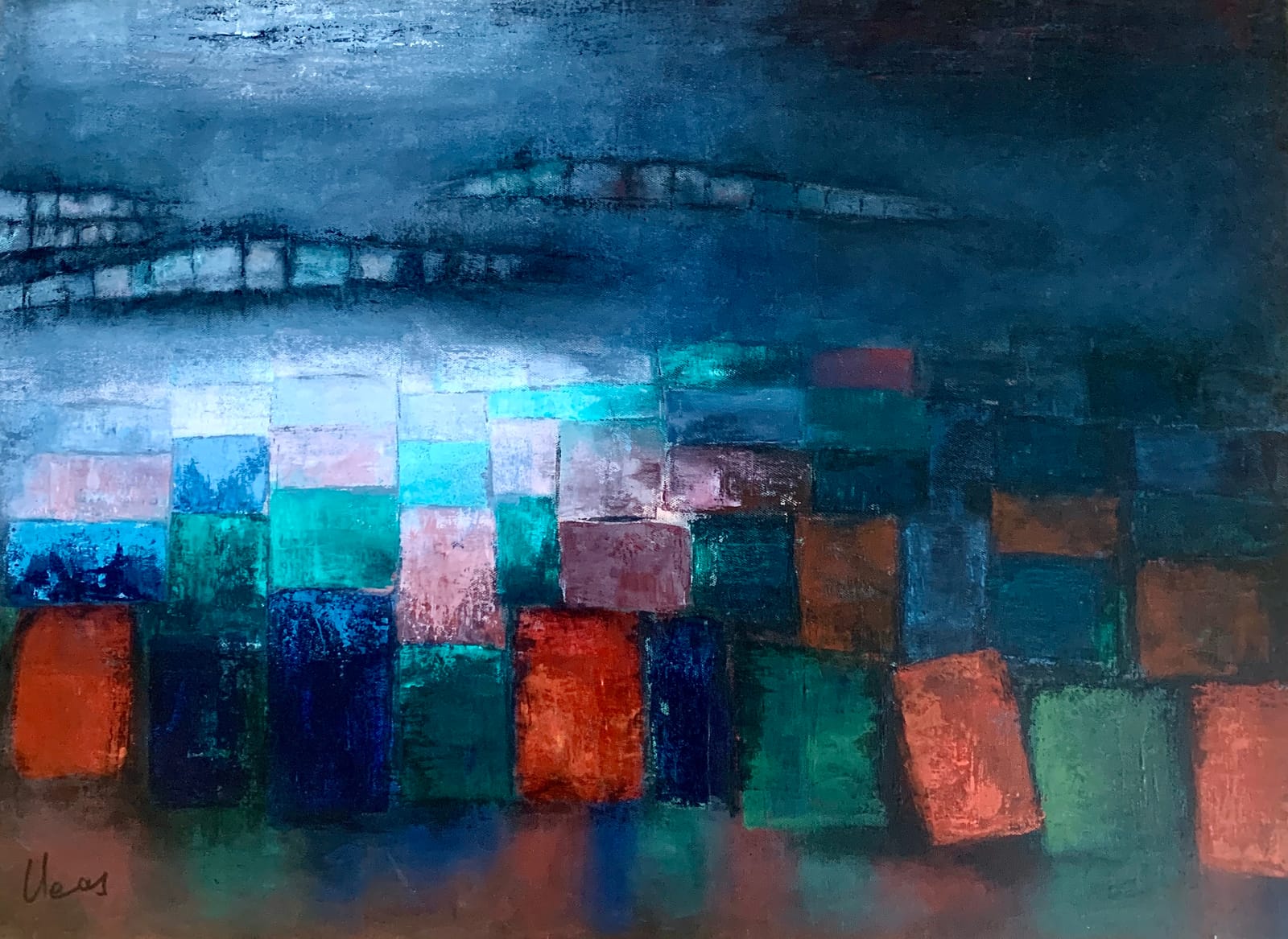 Crépuscule sur la ville 2 — Lydia Léas