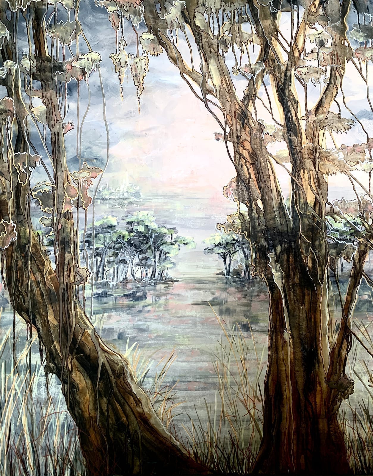 Cyprès dans le Bayou — Yamina Laurençon